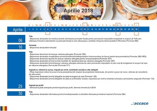 Calendarul fiscal al lunii aprilie - liniște din punct de vedere fiscal, firmele au obligații recurente