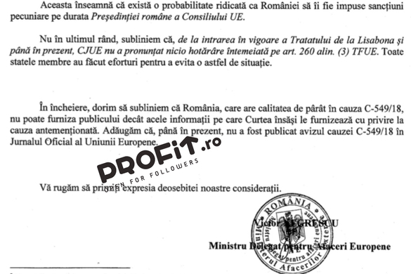 DOCUMENT România riscă să plătească sancțiuni Comisiei Europene chiar în timpul deținerii președinției UE, pentru acțiuni la purtător. Ar fi prima țară sancționată în baza Tratatului de la Lisabona