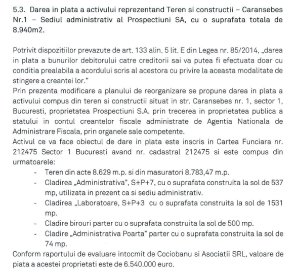 Tender aruncă pe masa ANAF cheile sediului Prospecțiuni SA pe care intenționa inițial să-l vândă. Doi foști executivi, un rus și un sârb, se opun în justiție, având de recuperat salarii de peste 1 milion de euro