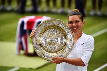 Câte perle îi reține Fiscul reginei Simona Halep din coroana de la Wimbledon. Campioana revine luni în România