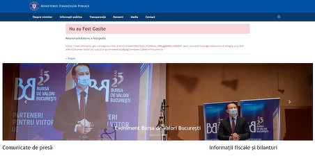 FOTO Ministerul Finanțelor își schimbă site-ul