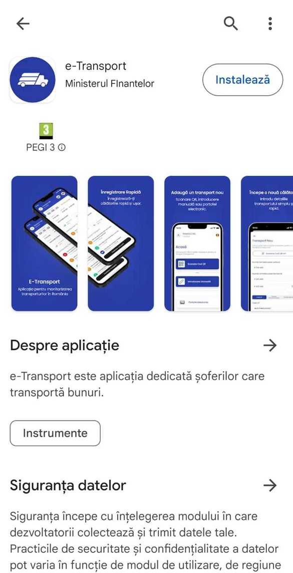FOTO Ministerul Finanțelor lansează aplicația e-Transport pe platfomele Google Play si App Store