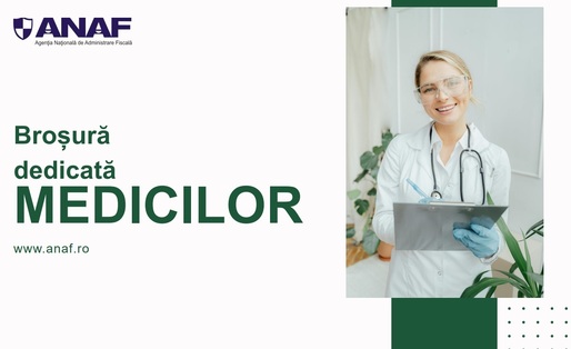 ANAF publică o broșură dedicată medicilor