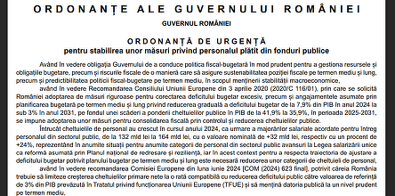 Final: Ordonanța de urgență cu sporurile din aparatul bugetar a apărut în Monitorul Oficial