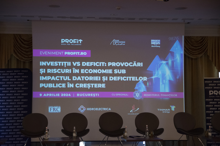 Eveniment Profit.ro - Investiții vs Deficit: Provocări și riscuri în economie sub impactul datoriei și deficitelor publice în creștere