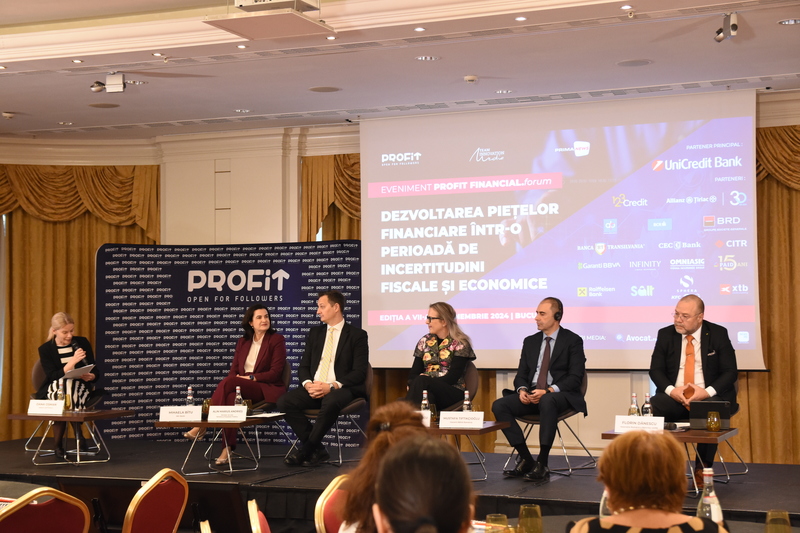 ​Eveniment Profit Financial.forum - Dezvoltarea piețelor financiare într-o perioadă de incertitudini fiscale și economice - Ediția a VII-a