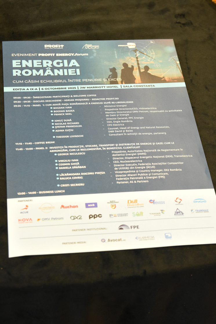 Eveniment Profit Energy.forum - Energia României - Cum găsim echilibrul între penurie și exces - Ediția a IX-a