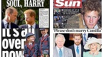 FOTO Presa britanică furioasă după dezvăluirile prințului Harry: \
