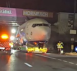 VIDEO INEDIT Avion rămas blocat sub pod pe DN1