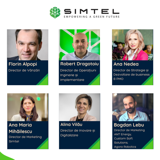 Simtel numește trei executivi în roluri cheie pentru consolidarea poziției de lider a grupului în domeniul energiei regenerabile din România