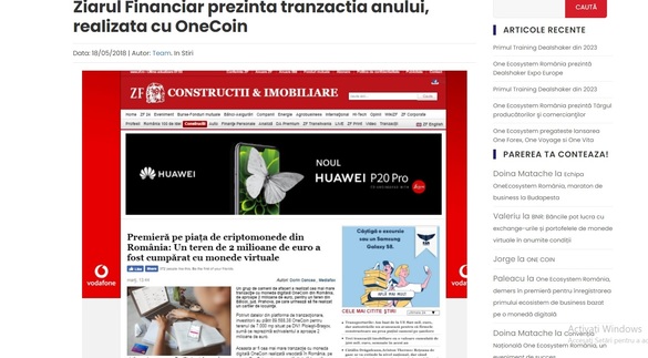 VIDEO SUA oferă 5 milioane de dolari pentru localizarea fondatoarei OneCoin, poreclită “regina cripto”. Anterior, mediatizare în România