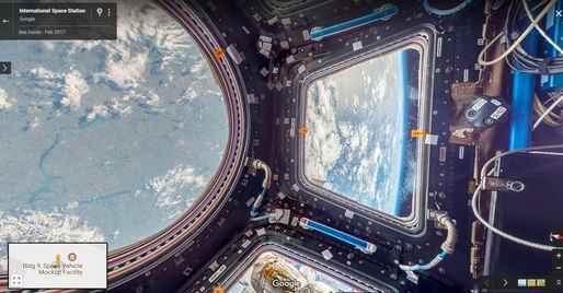 FOTO Google Maps la prima ieșire în spațiu: Street View te lasă să explorezi Stația Spațială Internațională