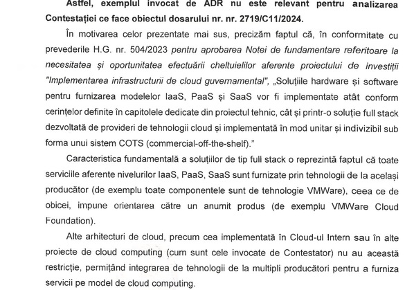 Rezultatul licitației pentru viitoarea platformă de cloud guvernamental a fost contestat