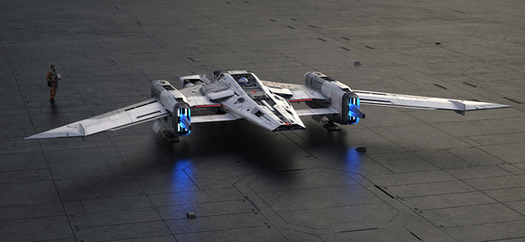 FOTO Porsche și Lucasfilm lansează noua navă spațială principală din Star Wars, creată de constructorul auto