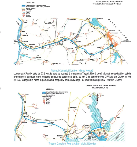 FOTO Canalele Dunăre Marea Neagră și Poarta Albă - Midia-Năvodari intră în modernizare. Două oferte pentru un buget de 1,2 miliarde lei