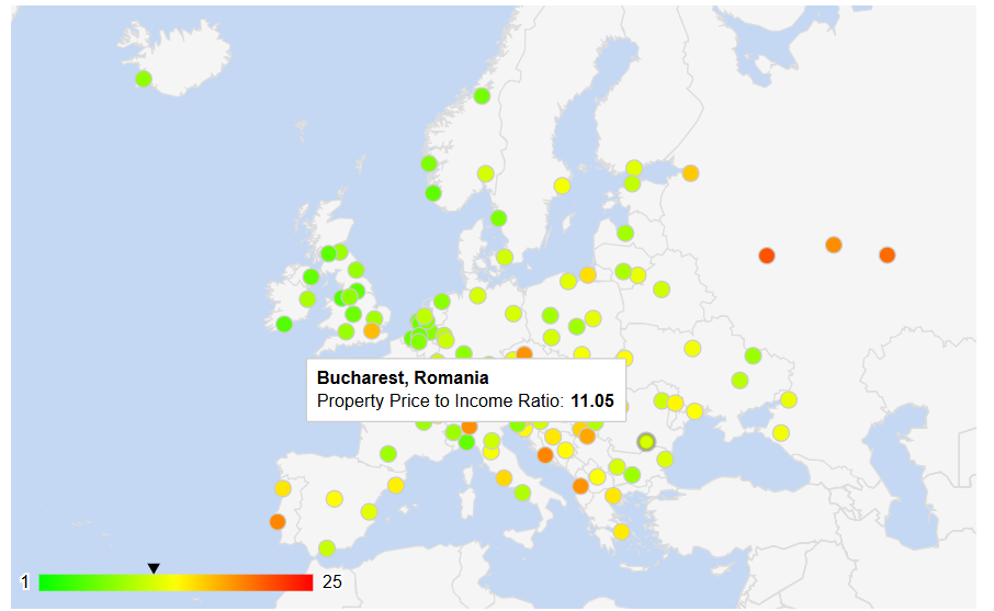 19 ani de venituri pentru a cumpăra o locuință. Cele mai puțin accesibile piețe imobiliare din Europa. Câți ani îți trebuie în București