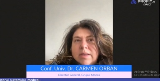 PROFIT Health.forum – Carmen Orban, Grupul Monza: Responsabilitatea s-a mutat de la spitale în stradă. Trebuie să ne educăm și să înțelegem că sistemul de sănătate va claca.  Monza va deschide un Spital de Oncologie în România
