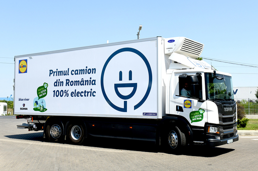 FOTO Lidl - Premieră în România pentru fast charge-ul camioanelor