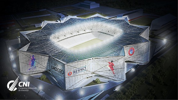 FOTO Cum vor arăta stadioanele Steaua, Rapid și Arcul de Triumf, renovate pentru Campionatul European. Stadionul Dinamo - în pericol să nu fie finalizat până în 2020