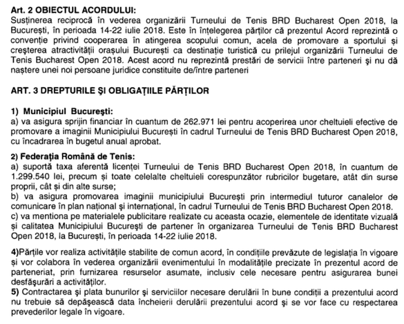 Primăria Capitalei vrea să-și facă reclamă de peste 50.000 de euro la turneul de tenis BRD Bucharest Open 2018. Ce buget are competiția