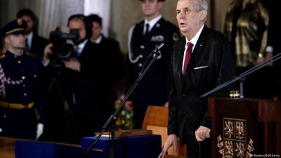 Milos Zeman, învestit în al doilea mandat