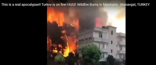 VIDEO Turcia - Mii de turiști și-au compromis vacanța din cauza incendiilor, hoteluri evacuate. Acuzații că majoritatea focarelor au fost provocate intenționat
