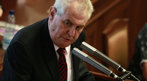 Președintele ceh Milos Zeman, internat la terapie intensivă