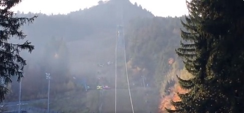 VIDEO O telecabină s-a prăbușit în Cehia