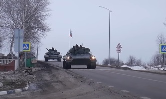 Rusia prezintă, pe acorduri muzicale, cum au intrat tancurile sale la Cernobîl