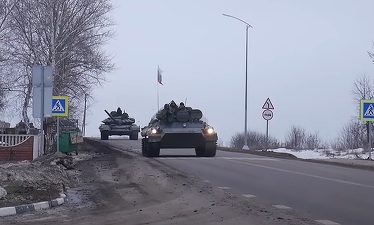 Rusia prezintă, pe acorduri muzicale, cum au intrat tancurile sale la Cernobîl