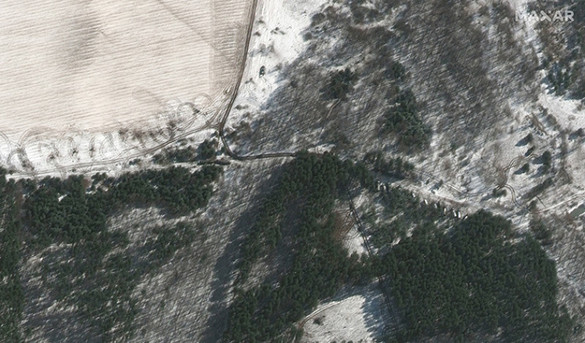 FOTO Convoiul militar uriaș de 64 de km aflat la nord-est de Kiev s-a dispersat, arată noi imagini din satelit