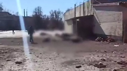 VIDEO Zece oameni care stăteau la coadă la pâine, uciși de o bombă rusească 