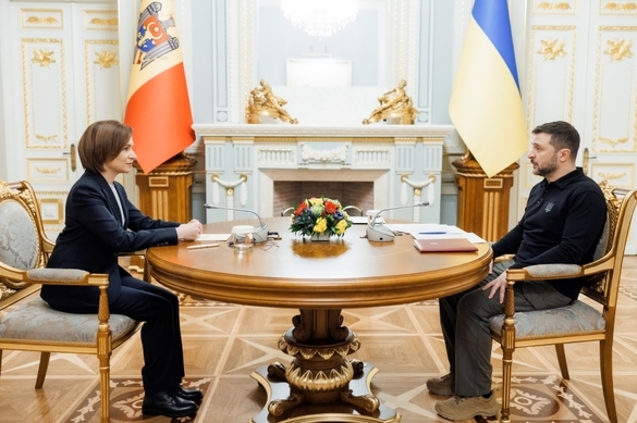 FOTO Maia Sandu și Volodimir Zelenski au denunțat, la Kiev, șantajul energetic al Rusiei