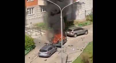 VIDEO Un ofițer superior rus a murit în explozia unei mașini în regiunea Moscovei