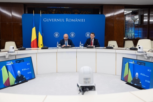 FOTO Premierul Bolojan a discutat cu omologul său ucrainean Denys Shmyhal
