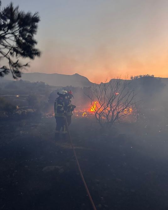 VIDEO Pompierii români intervin pentru stingerea unui incendiu de vegetație Grecia