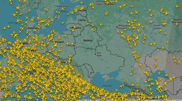 Polonia și Letonia au închis spațiul aerian la granițele cu Rusia și Belarus