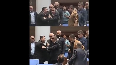 Bătaie în Parlamentul bulgar în timpul dezbaterii bugetului de stat VIDEO