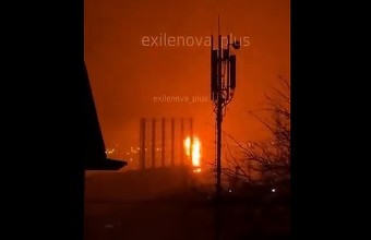 Incendiu uriaș la o rafinărie din Rusia, atacată peste noapte de ucraineni VIDEO