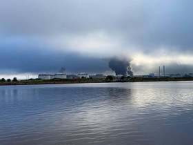 FOTO Atac cu drone ucrainene asupra unui terminal petrolier din Sankt Petersburg