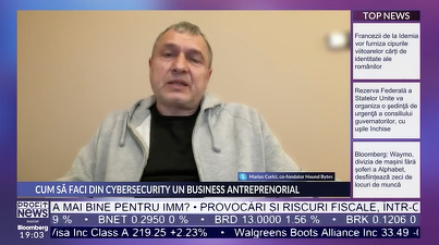 PROFIT NEWS TV Antreprenor de România – Marius Corîci, co-fondator Hound Bytes: Ne dorim anul ăsta să mai luăm 3-4 clienți medii și, dacă reușim, probabil că vom avea nevoie de finanțare mai târziu