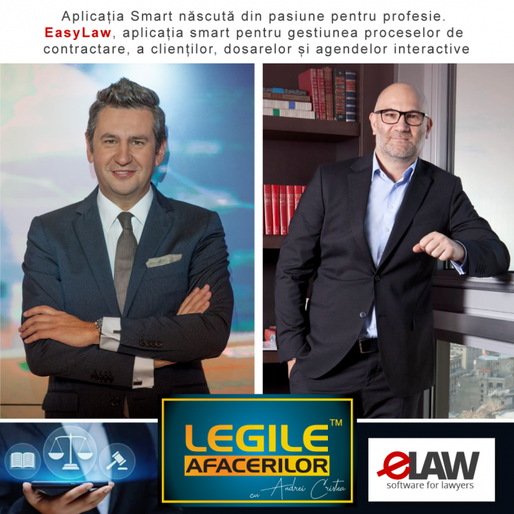 Av. Antonio Aurelian Iordan, co-fondatorul EasyLaw, este invitatul lui Andrei Cristea în cadrul emisiunii Legile Afacerilor difuzată LIVE de Profit TV, joi 14 martie, ora 21:30