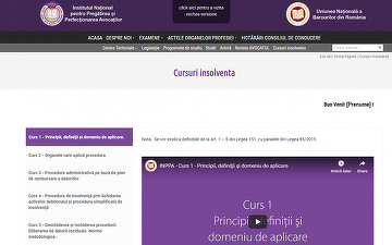 Încep cursurile pentru insolvența persoanelor fizice susținute online pe site-ul INPPA