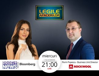 Florin Popescu – Business Unit Director Rockwool, invitat în cadrul emisiunii Legile Afacerilor: “Pentru noi, vata bazaltică se identifică în special cu siguranța la foc”