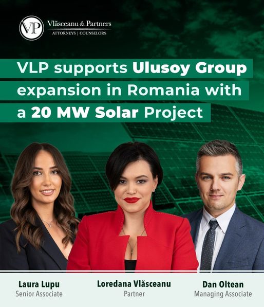 VLP sprijină Grupul Ulusoy în extinderea pe piața energiei regenerabile din România