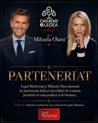 Legal Marketing și Mihaela Olaru lansează un Parteneriat Strategic dedicat dezvoltării de conținut video premium în zona juridică și de business
