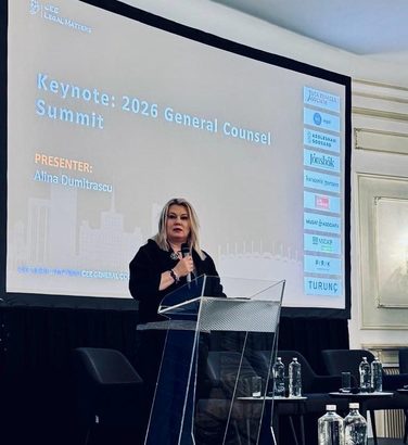 Alina Dumitrașcu, Keynote Speaker la CEE GS Summit: “Profesia de avocat are nevoie de optimism, inovație și ambiție”!