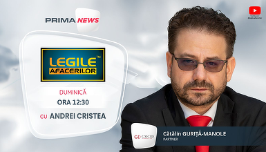 Cătălin Guriță, invitat la „Legile Afacerilor”: insolvența și provocările juridice din real estate, în centrul dezbaterii