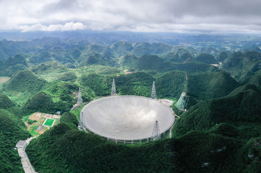 China se pregătește să inaugureze cel mare telescop astronomic din lume