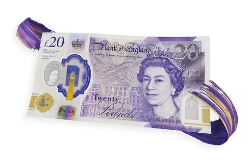 FOTO Banca Angliei a prezentat noua bancnotă de 20 lire sterline